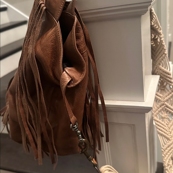 DAY MOOD LEATHER FRINGE HOBO CROSSBODY BAG - Picture 3 of 3